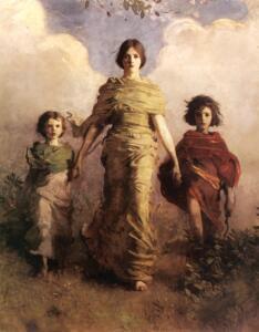 Abbott Handerson Thayer - Una fanciulla
